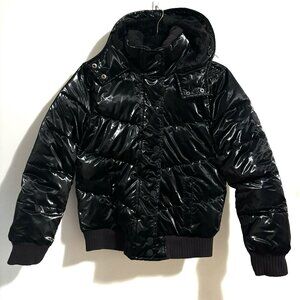 A&F Girls Ultra Puffer Black 13/14